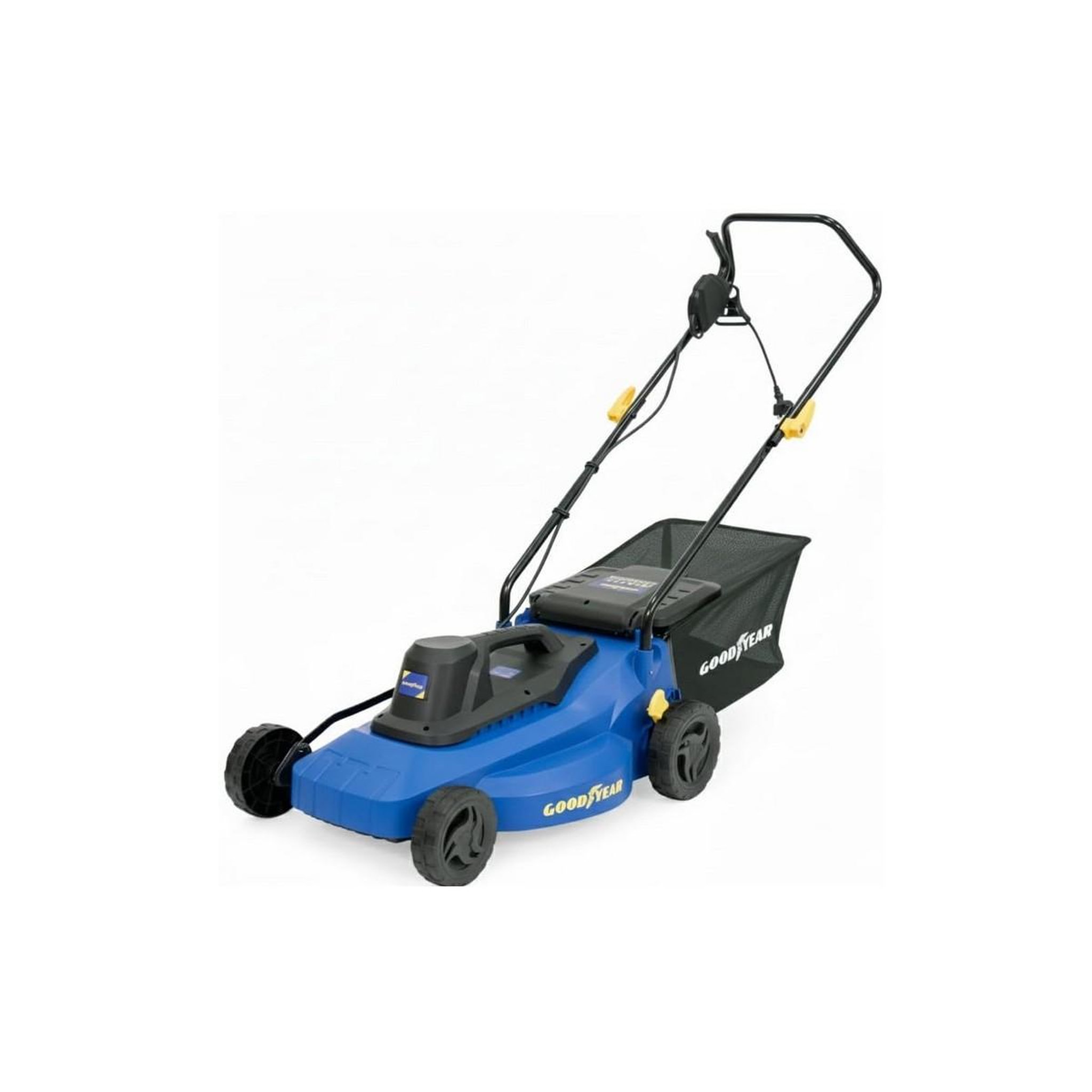 GOODYEAR Tondeuse electrique 1800W Coupe Ø 40 cm Hauteur de coupe réglable de 25-75 mm Bac 35L GOODYEAR