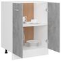 Voir la diapositive 4 : VIDAXL Armoire de plancher Gris beton 60x46x81,5 cm Bois d'ingenierie