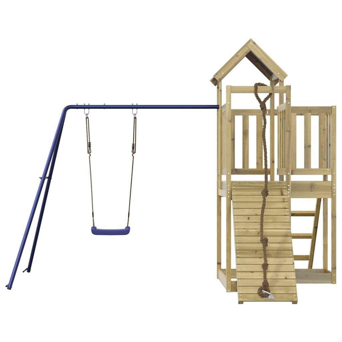 VIDAXL Aire de jeux d'exterieur bois de pin impregne