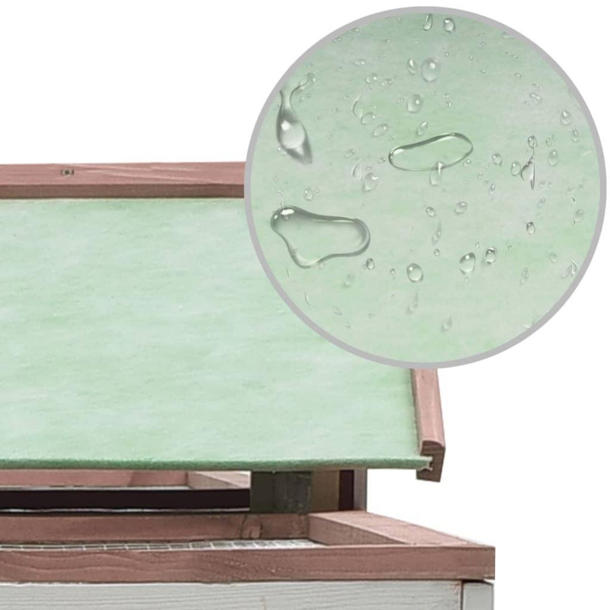 VIDAXL Clapier Moka 310x70x87 cm Pin massif et sapin