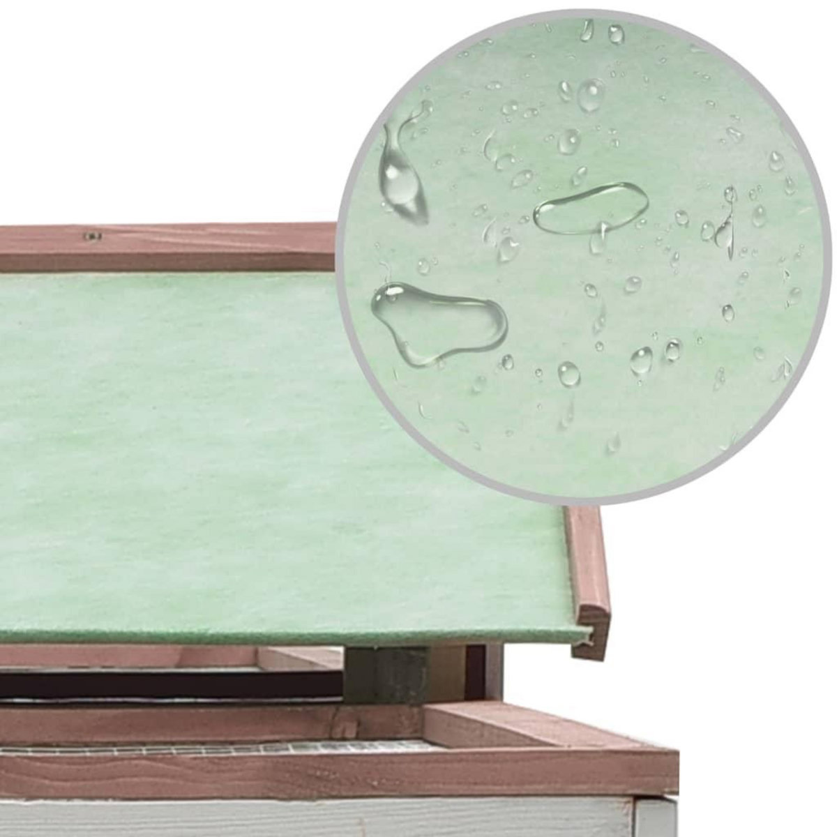 VIDAXL Clapier Moka 310x70x87 cm Pin massif et sapin