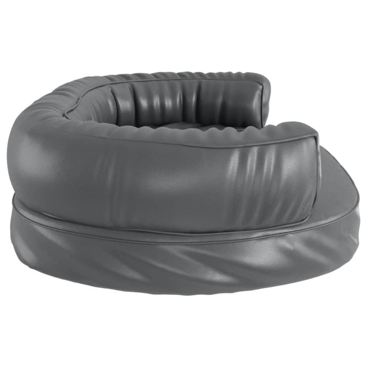 VIDAXL Lit pour chien ergonomique Mousse Gris 88x65 cm Similicuir
