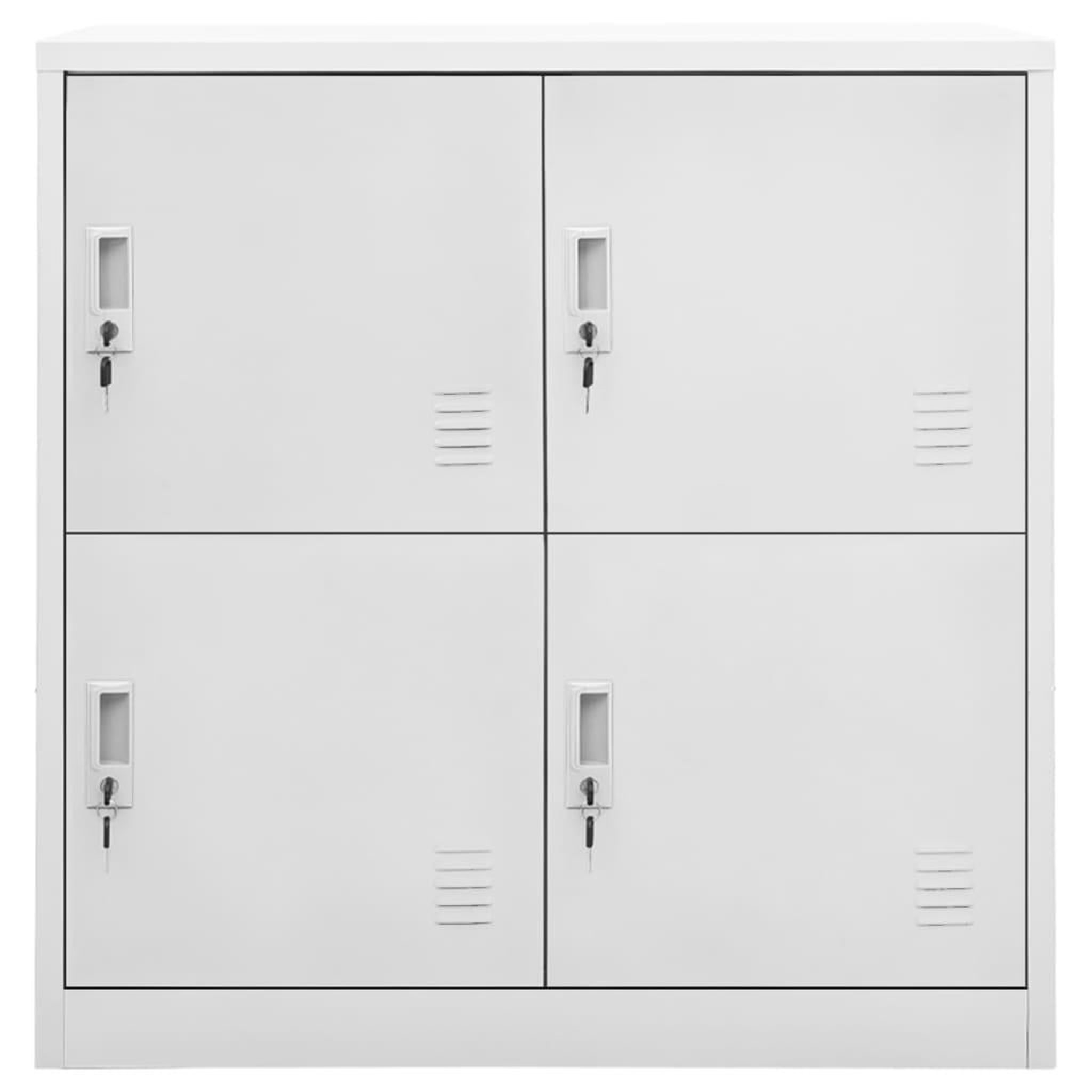 Voir la diapositive 2 : VIDAXL Armoire a casiers Gris clair 90x45x92,5 cm Acier