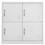 Voir la diapositive 2 : VIDAXL Armoire a casiers Gris clair 90x45x92,5 cm Acier