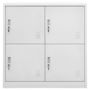 Voir la diapositive 2 : VIDAXL Armoire a casiers Gris clair 90x45x92,5 cm Acier