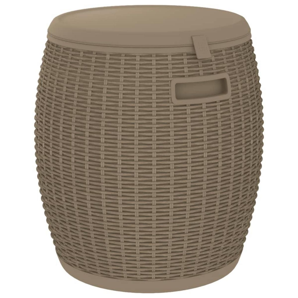 VIDAXL Boîte de rangement de jardin 4 en 1 marron clair polypropylene