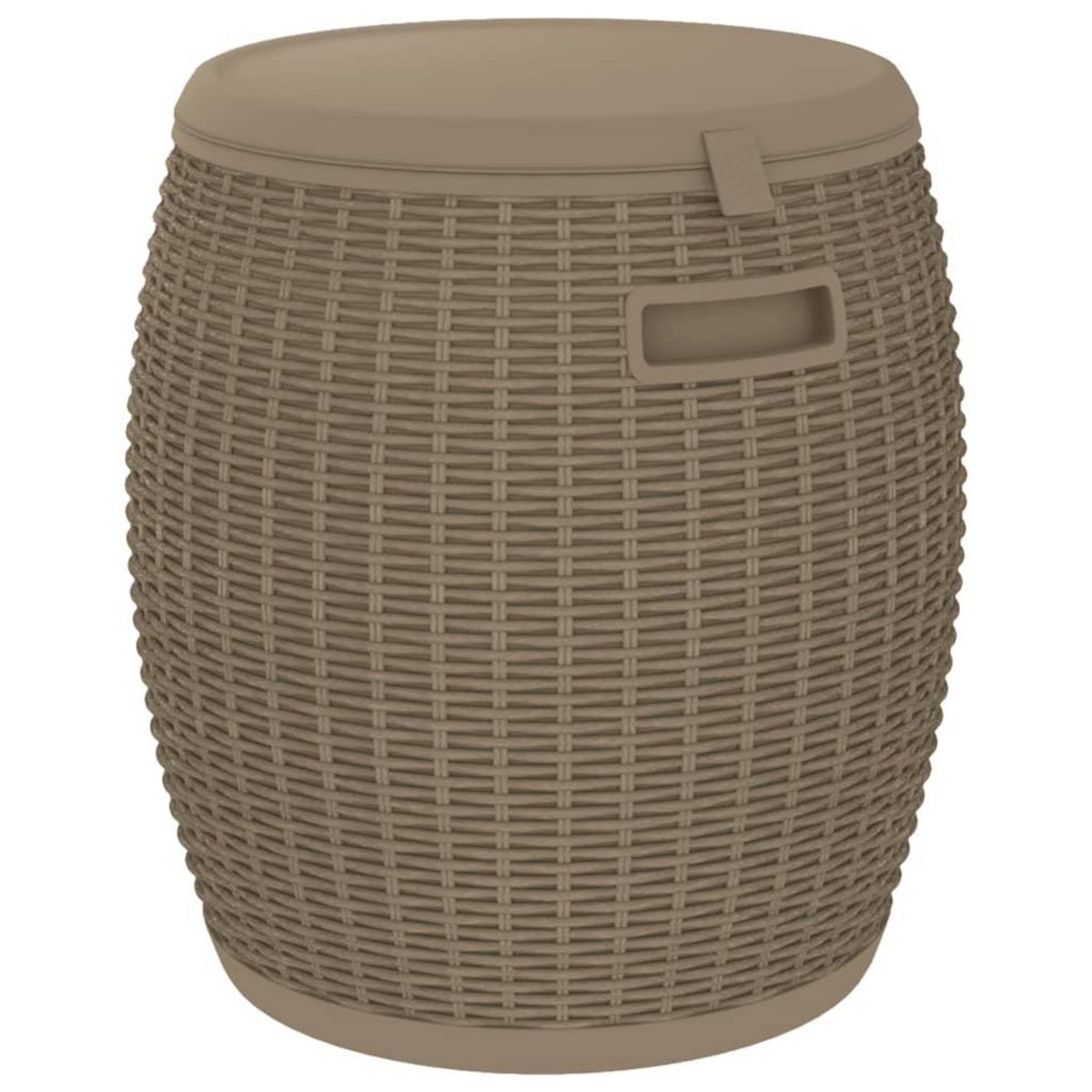 VIDAXL Boîte de rangement de jardin 4 en 1 marron clair polypropylene