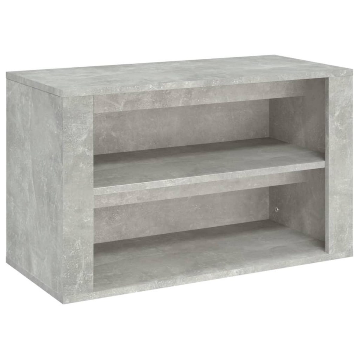 VIDAXL Etagere a chaussures Gris beton 75x35x45 cm Bois d'ingenierie