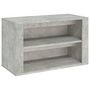 Voir la diapositive 2 : VIDAXL Etagere a chaussures Gris beton 75x35x45 cm Bois d'ingenierie