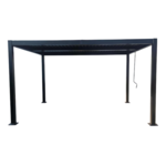 CONCEPT USINE Pergola bioclimatique 4x3m structure en aluminium noir HYDRA
