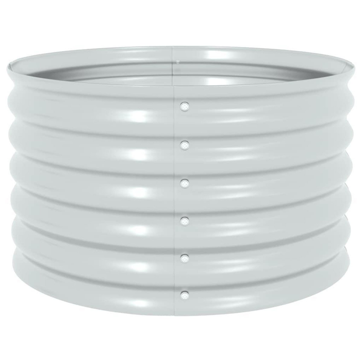 VIDAXL Lit sureleve de jardin 80x80x44 cm Acier galvanise Argente