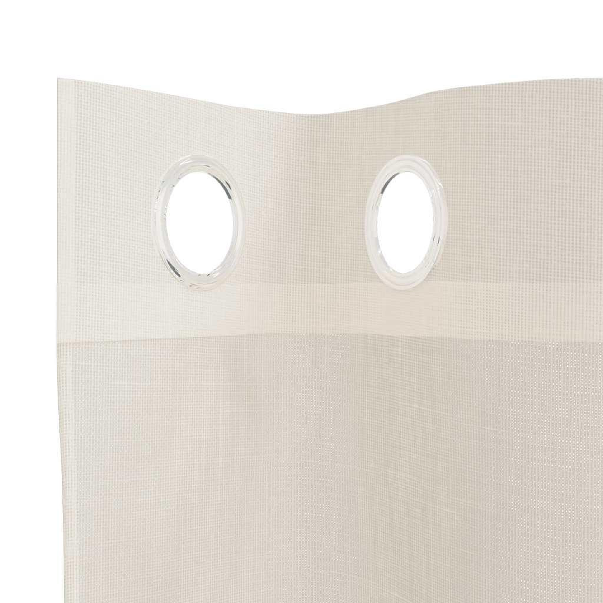 Voir la diapositive 5 : VIDAXL Rideaux en voile avec œillets 2 pcs creme 140x260 cm