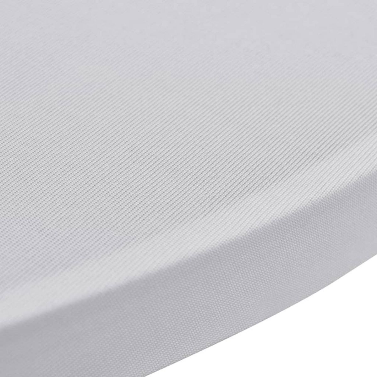 VIDAXL Housses elastiques de table Ø 80 cm Blanc 4 pcs