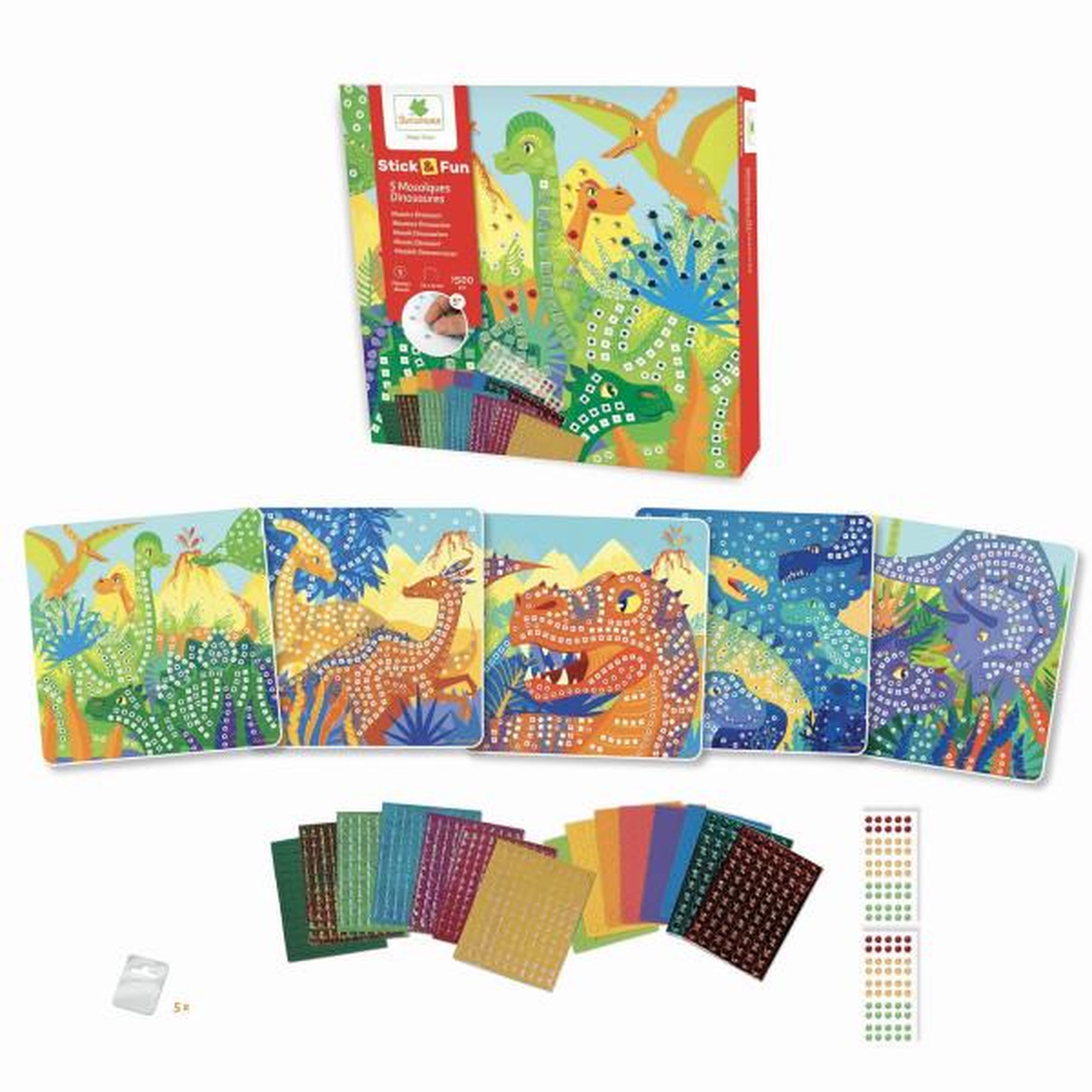 Voir la diapositive 4 : SYCOMORE Mosaiques - SYCOMORE - Stick'N Fun - Dinosaures - Des 5 ans