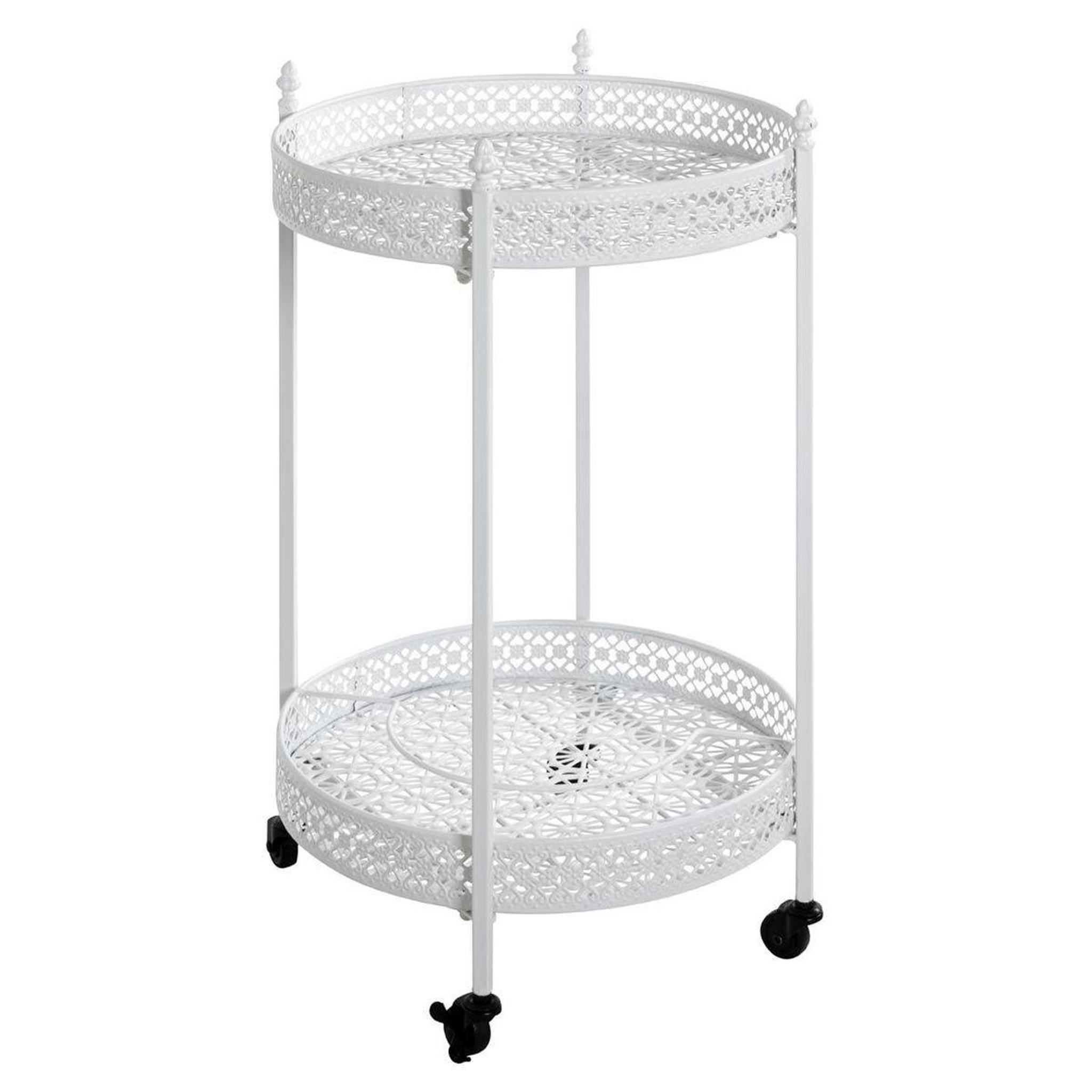 Paris Prix Desserte de cuisine ronde  ulika  74cm blanc
