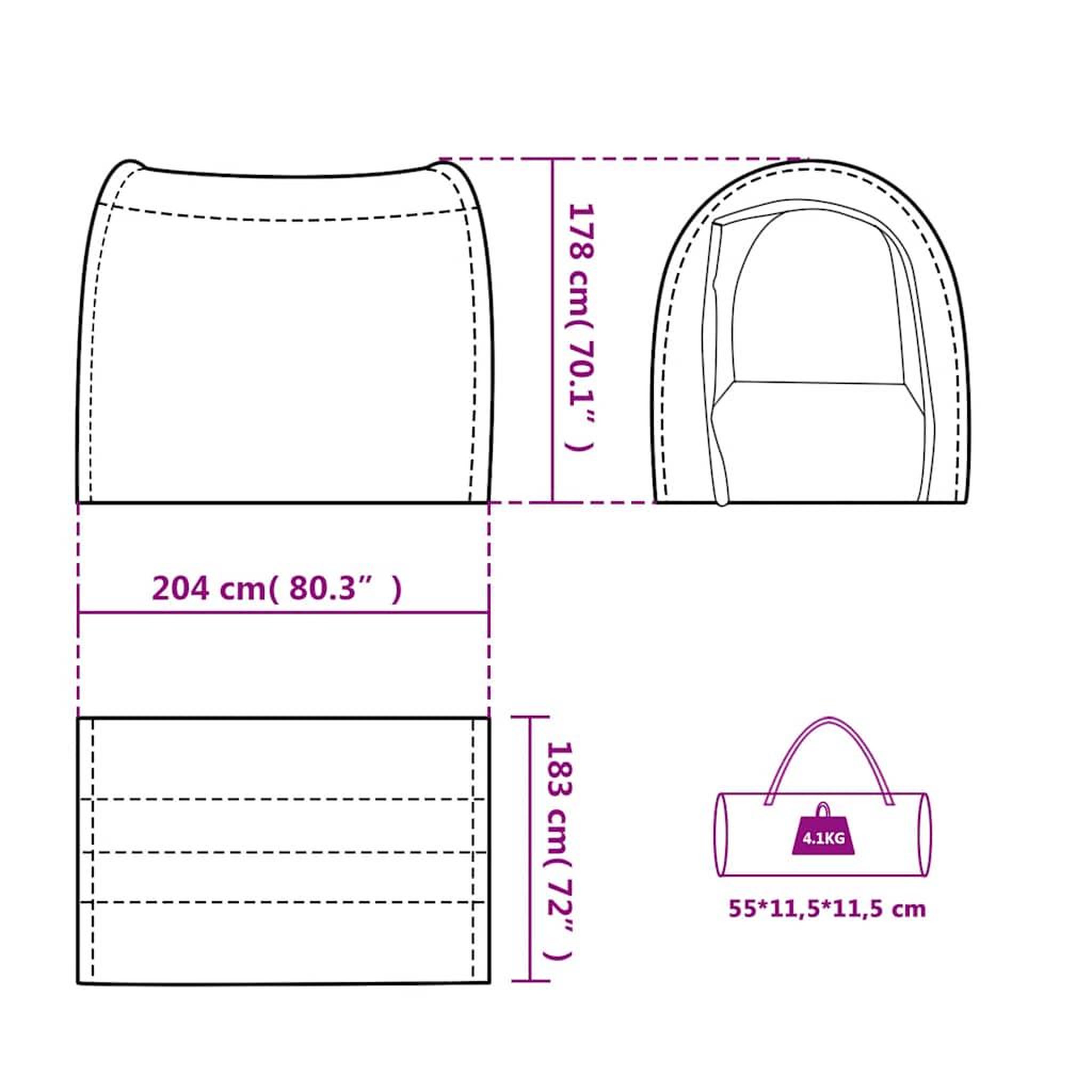 Voir la diapositive 6 : VIDAXL Tente de rangement vert impermeable