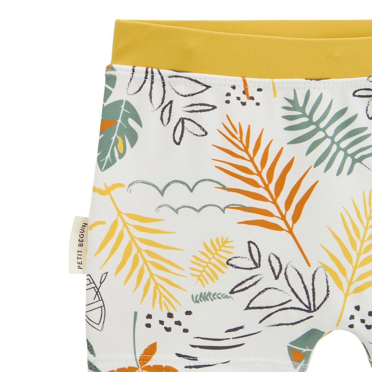 Petit Béguin Maillot de bain bébé 2 pièces t-shirt de protection UV et boxer Baroudeur
