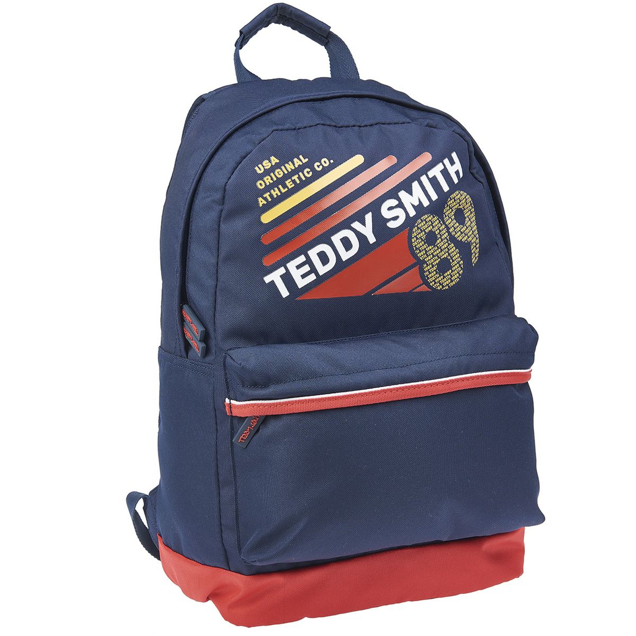 Voir la diapositive 2 : TEDDY SMITH Sac à dos souple 1 compartiment bleu et rouge WARM UP