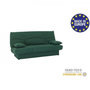 Voir la diapositive 3 : MARKET24 Banquette clic clac 3 places - tissu Vert foret - Style contemporain - L 190 x P 92 cm - DREAM