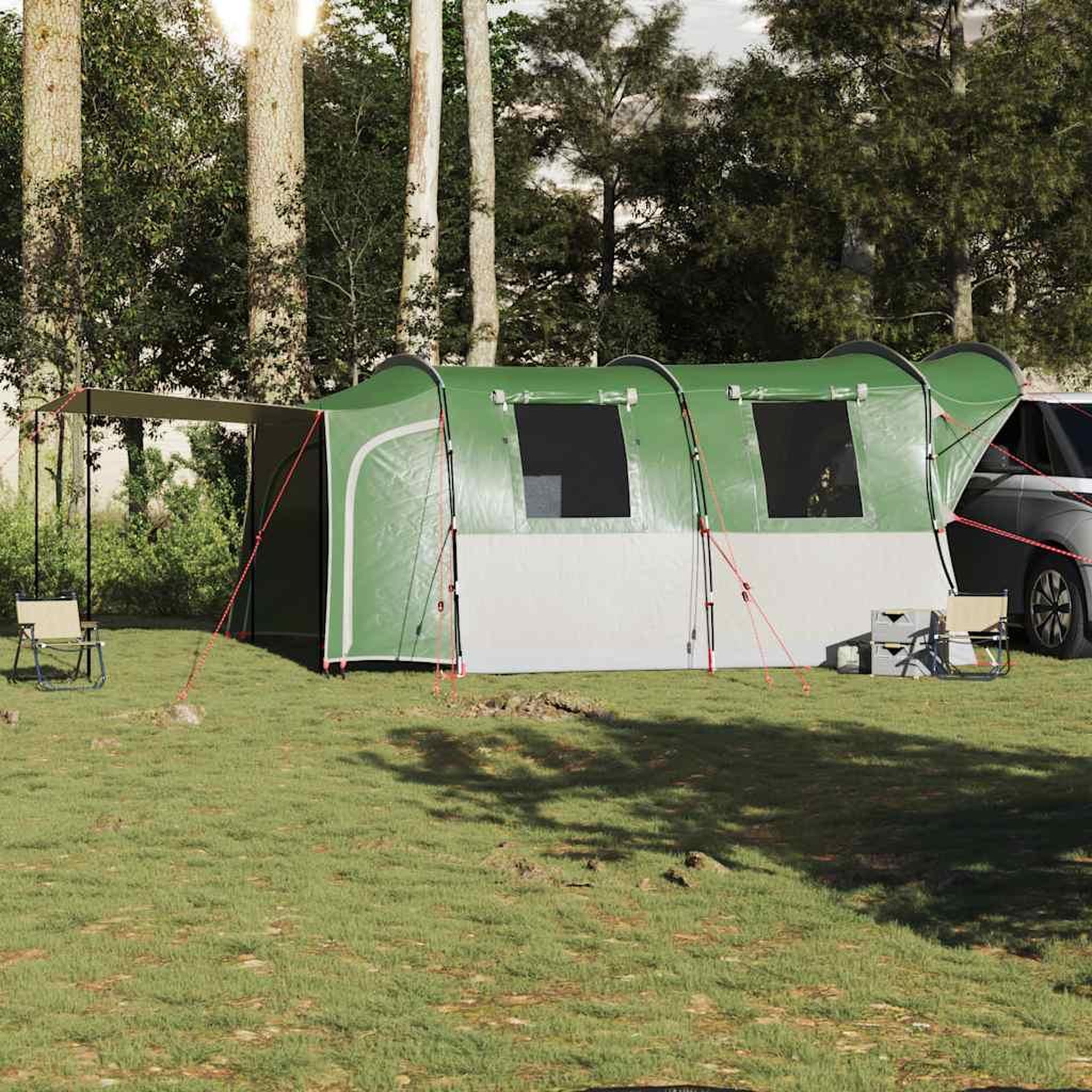 Voir la diapositive 3 : VIDAXL Tente de voiture 4 personnes vert impermeable