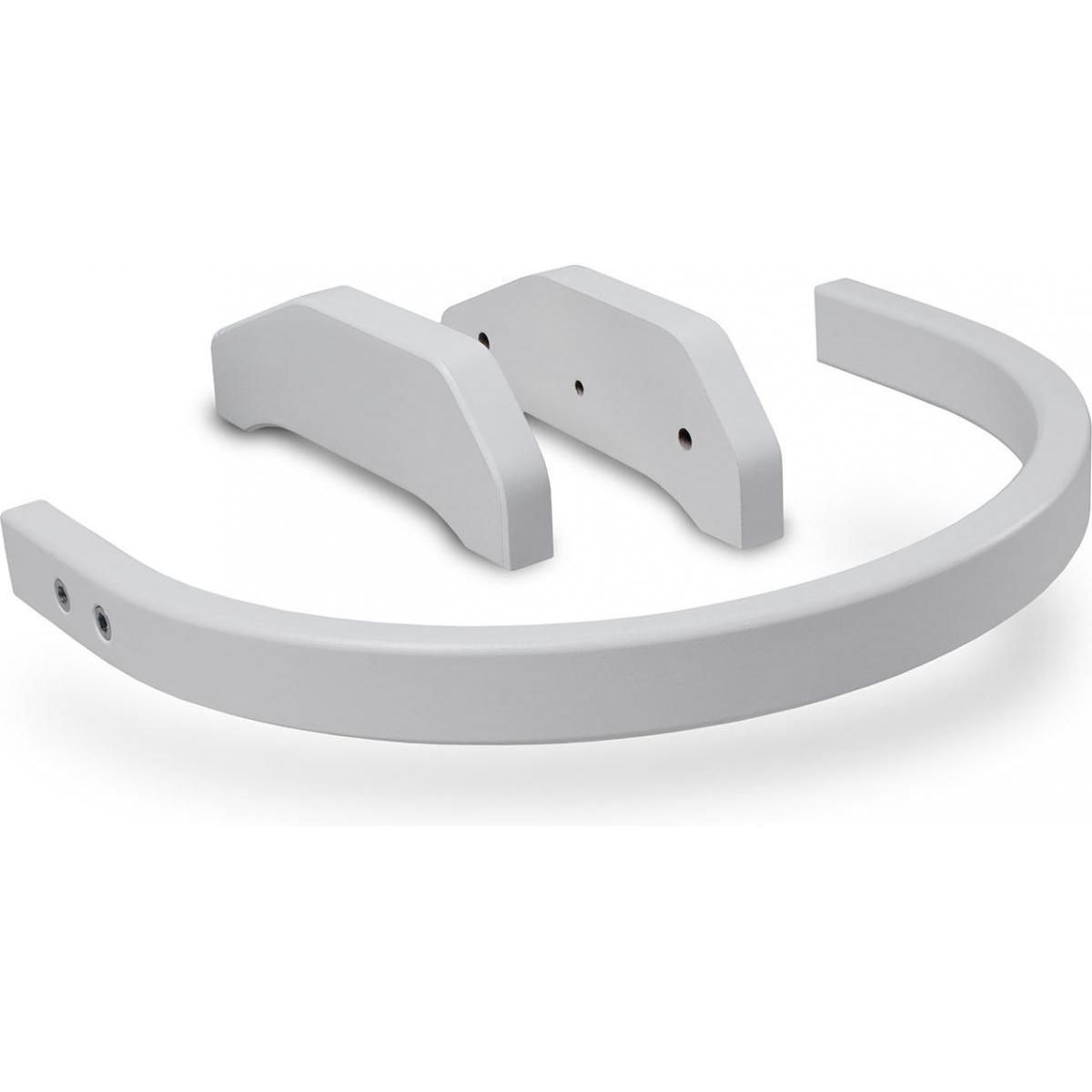 TISSI Chaise haute avec attache bébé et barreau de securité blanc