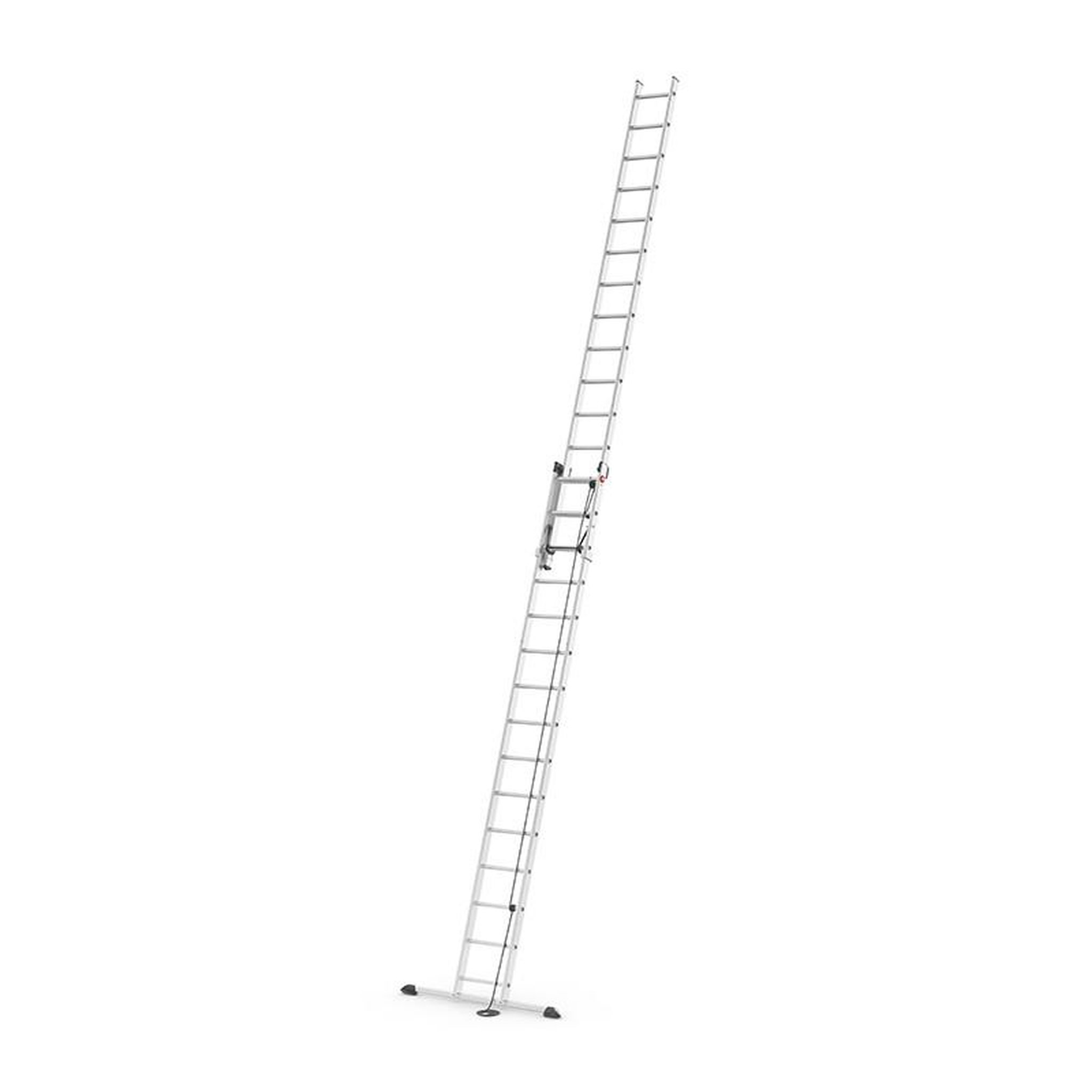 HAILO Echelle coulissante à corde 2 plans 2x15 échelons 7,6m/8,4m en aluminium hailo profistep duo