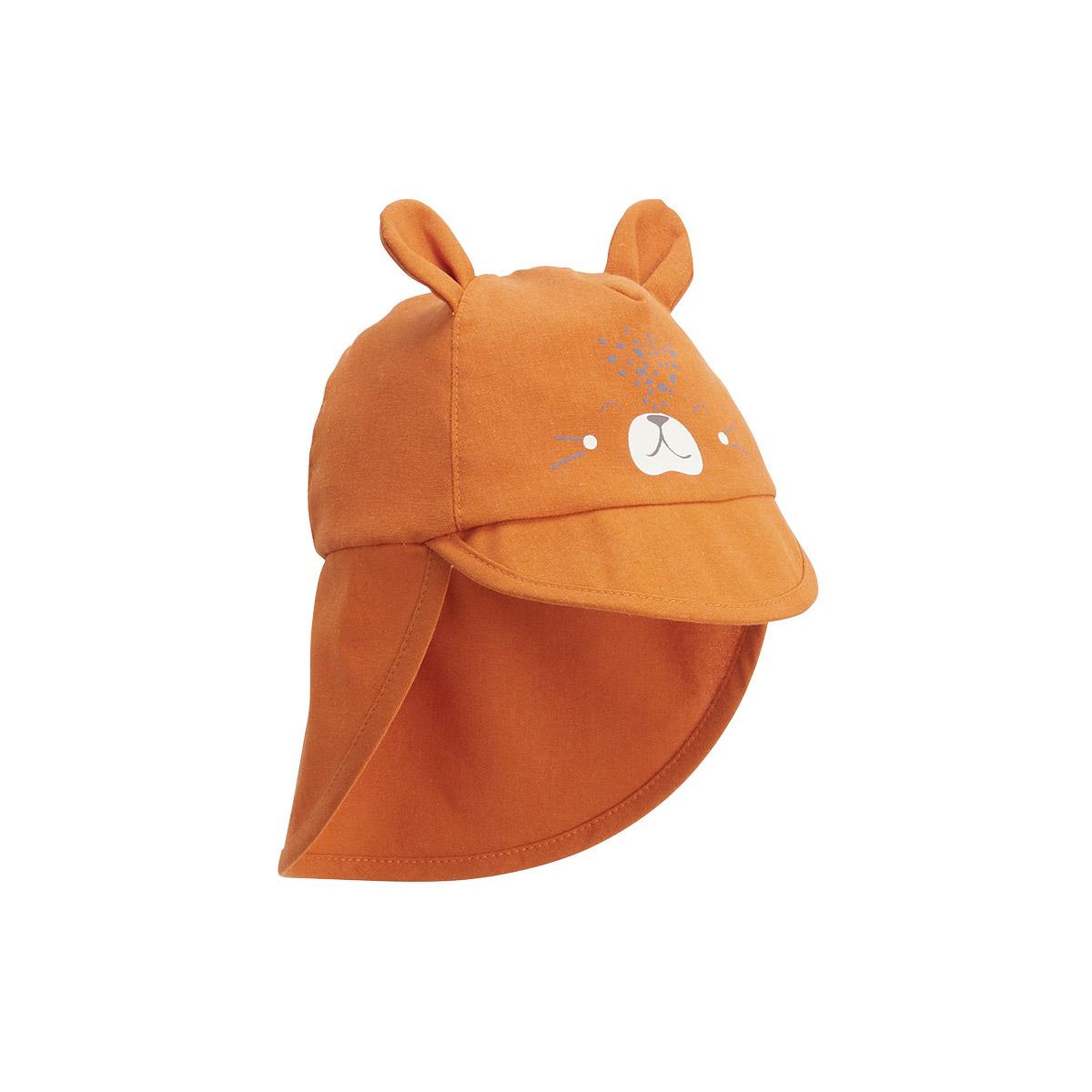 Petit Béguin Casquette cache-cou bébé tango. Coloris disponibles : Marron