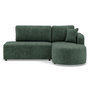 Voir la diapositive 1 : BEST MOBILIER Miro - canapé d'angle droit 4 places convertible avec coffre en velours texturé