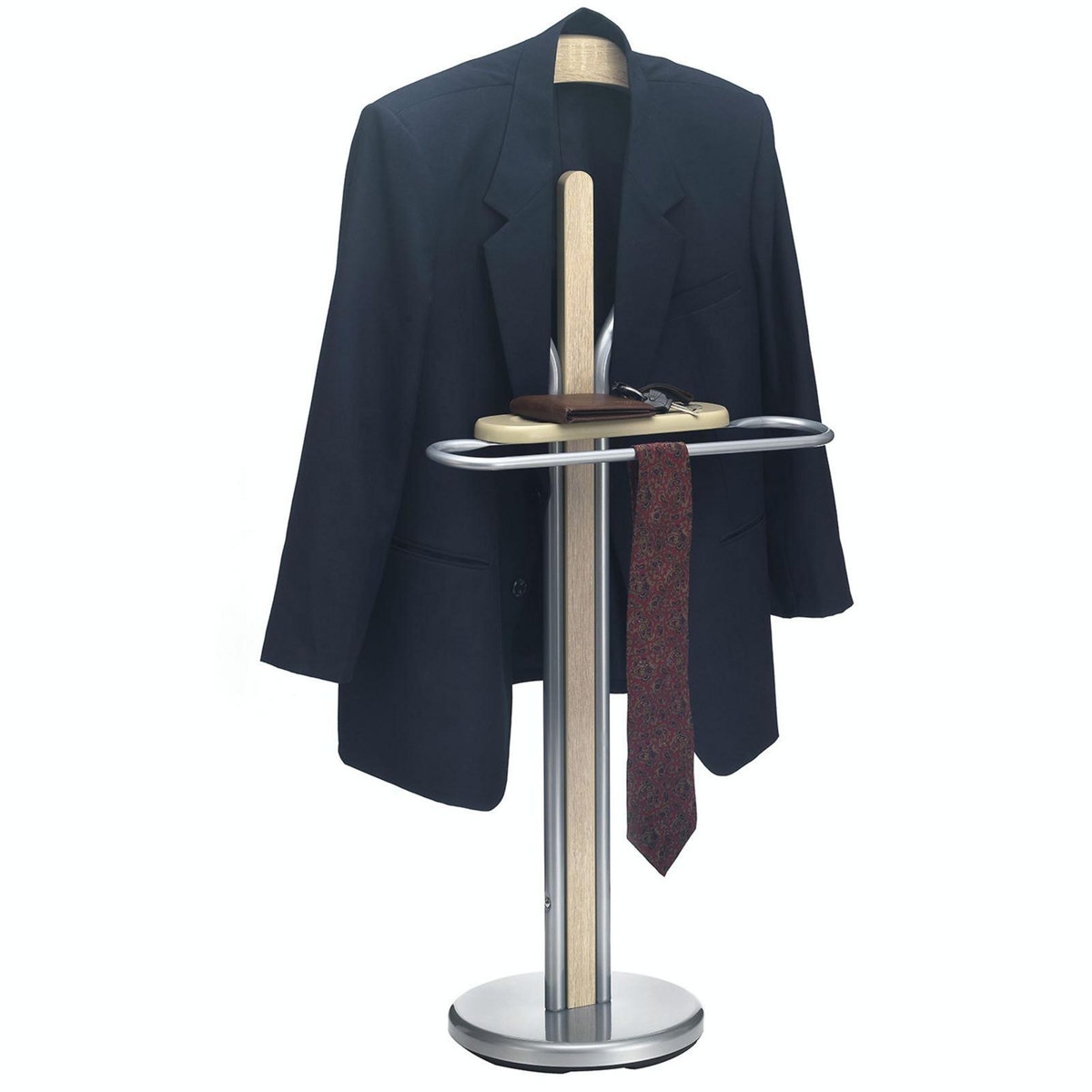 IDIMEX Valet FABIO, en métal laqué et MDF