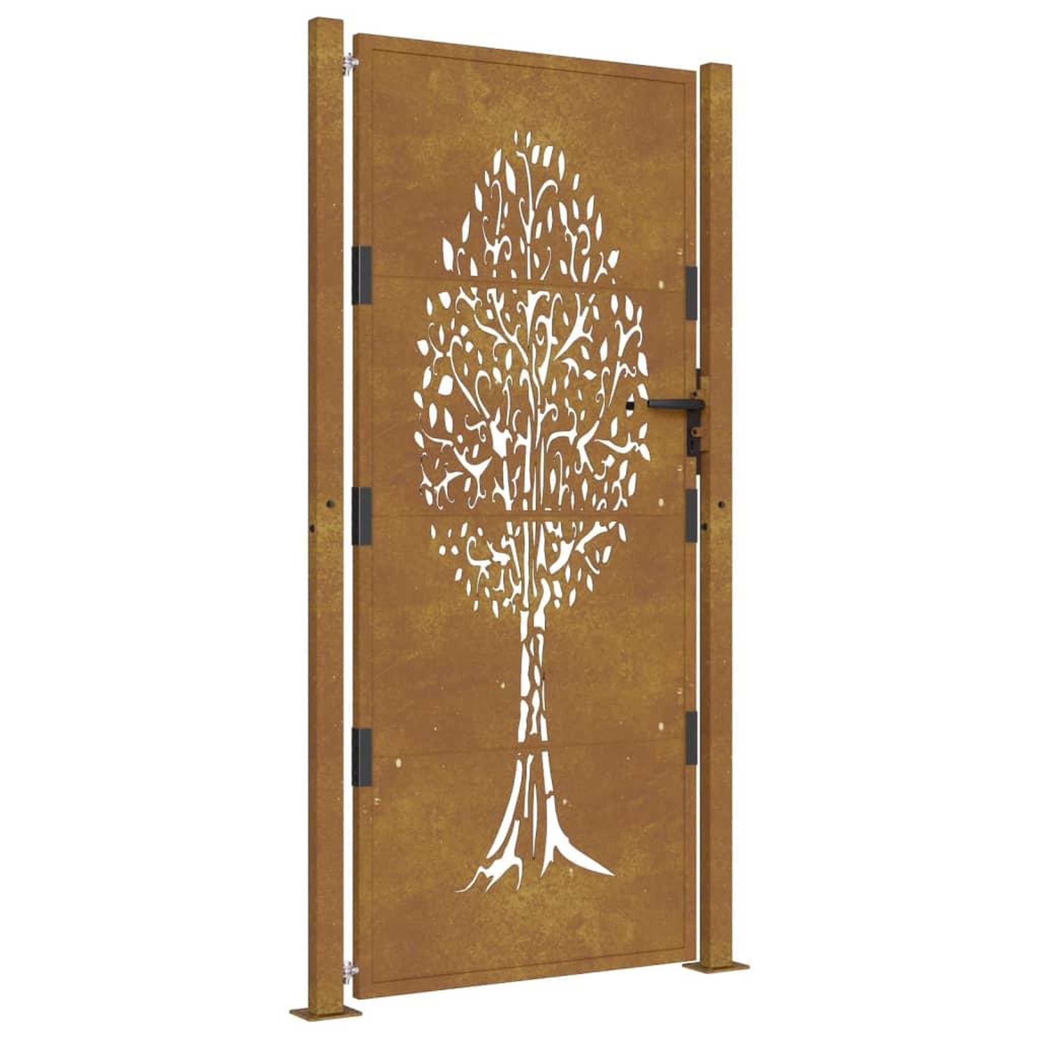 Voir la diapositive 2 : VIDAXL Portail de jardin 105x180 cm acier corten conception de l'arbre