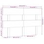 Voir la diapositive 6 : VIDAXL Tete de lit 144x3x81 cm Bois massif de pin