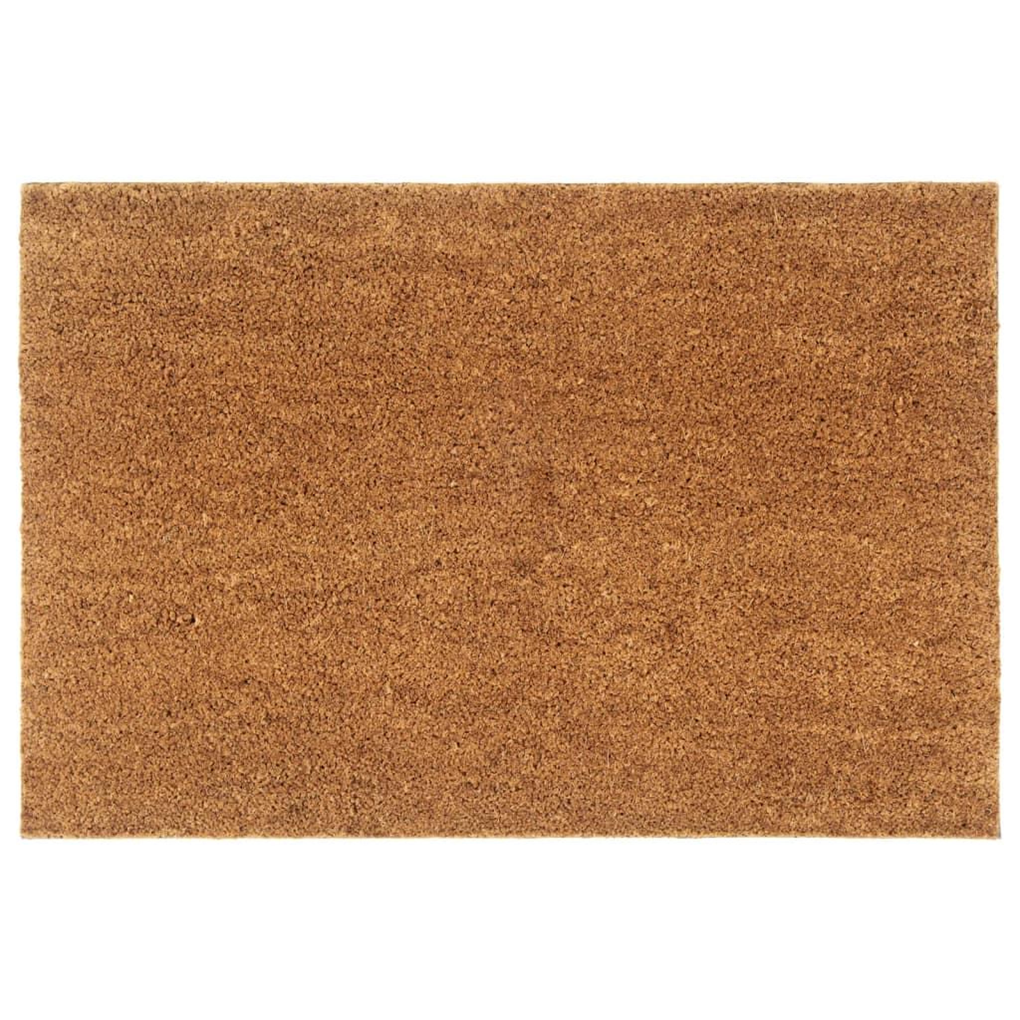 VIDAXL Tapis de porte naturel 60x90 cm fibre de coco touffete
