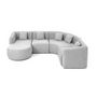 Voir la diapositive 3 : LISA DESIGN Ikare - canapé modulable d'angle gauche - 5 places - avec méridienne - en tissu