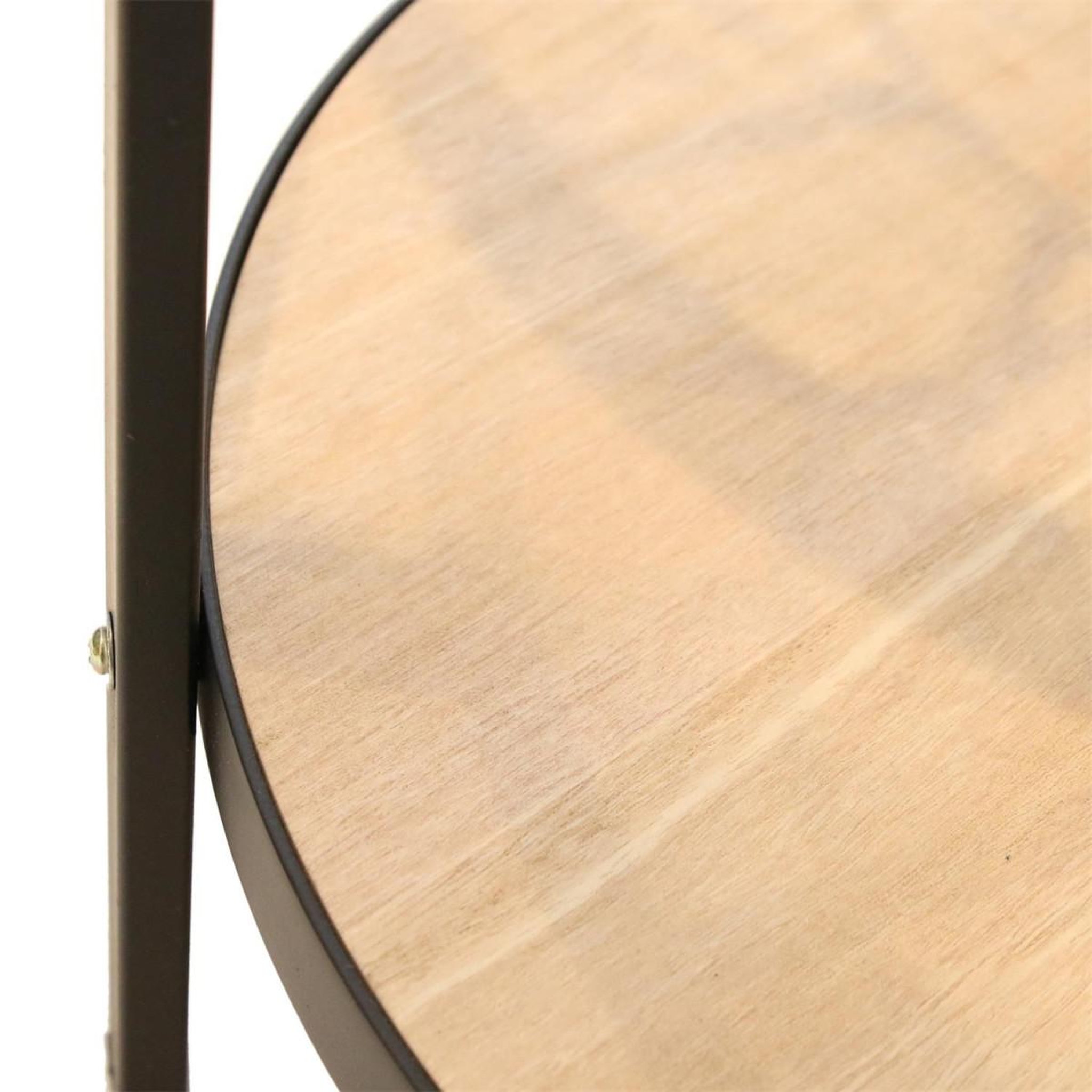 Voir la diapositive 5 : The Home Deco Factory Table d'Appoint Design  Plateau Horloge  40cm Noir