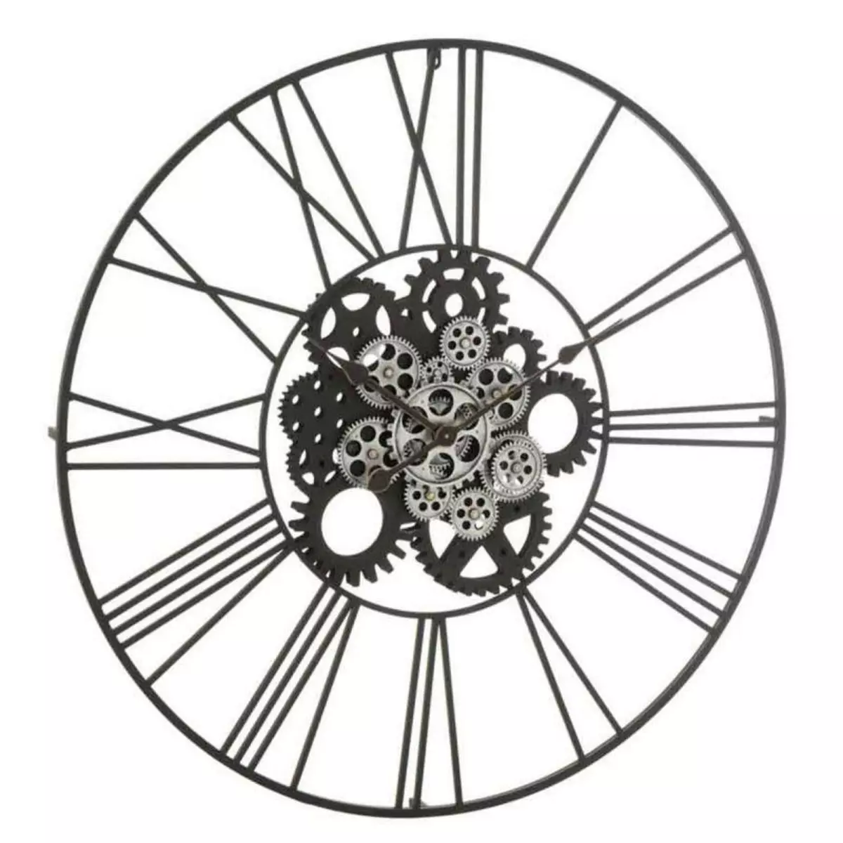 Paris Prix Horloge Murale Design  Chiffres Romains  80cm Noir