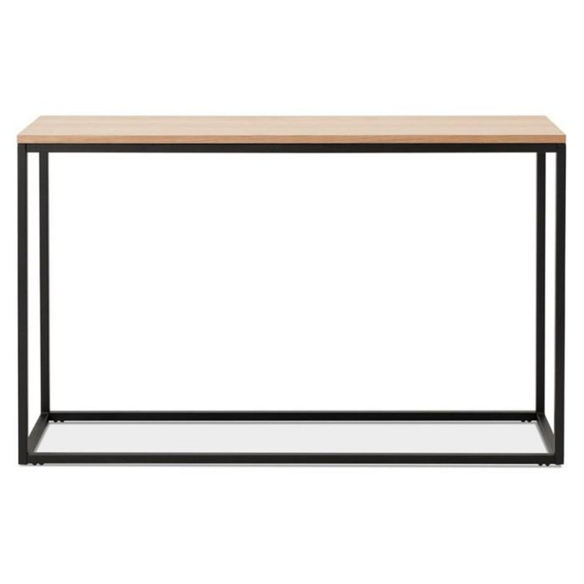 Paris Prix Console Design Métal & Bois  Mira  120cm Naturel & Noir