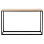Voir la diapositive 2 : Paris Prix Console Design Métal & Bois  Mira  120cm Naturel & Noir