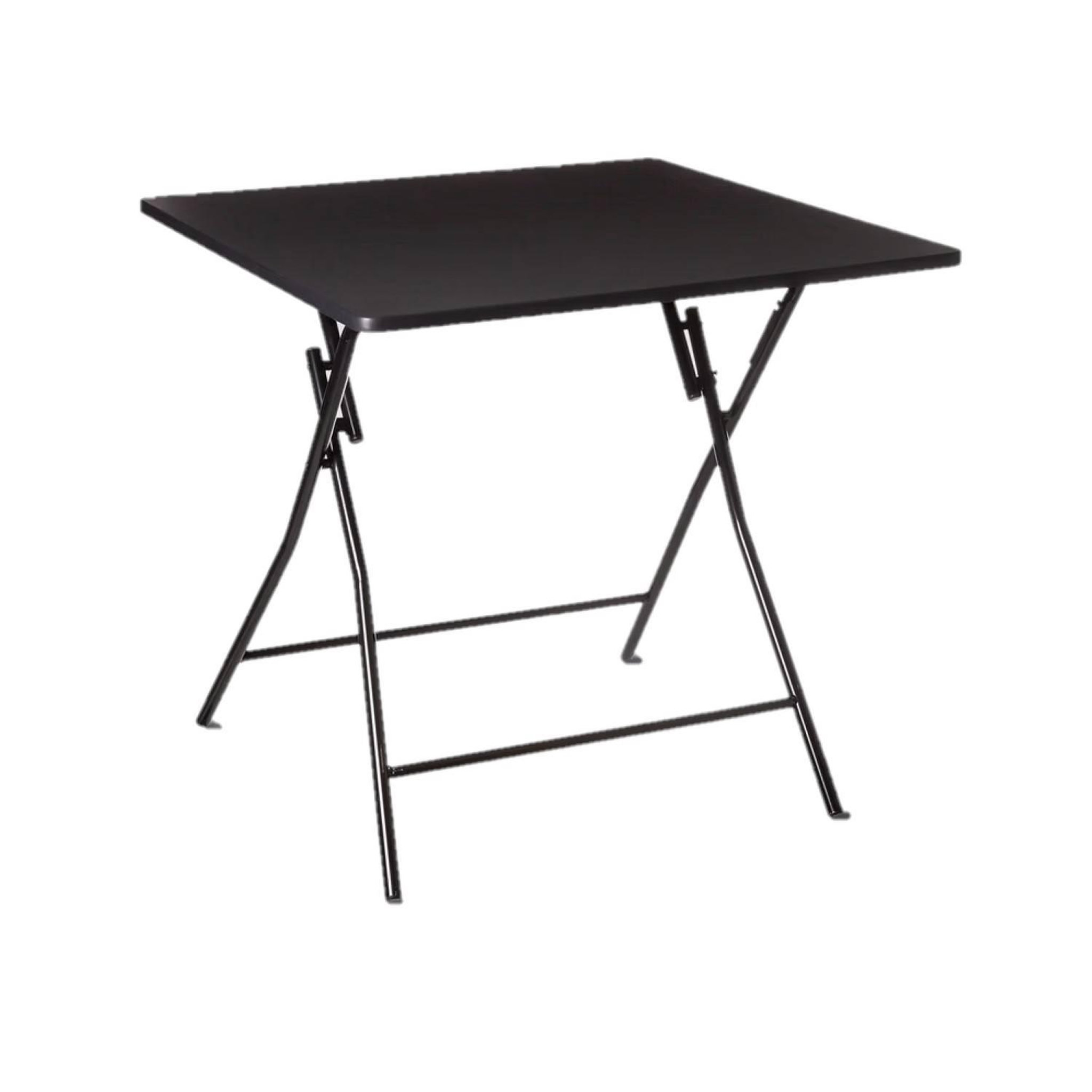 FIVE Table d'appoint pliable en métal pour 4 personnes - noir