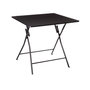 Voir la diapositive 1 : FIVE Table d'appoint pliable en métal pour 4 personnes - Noir