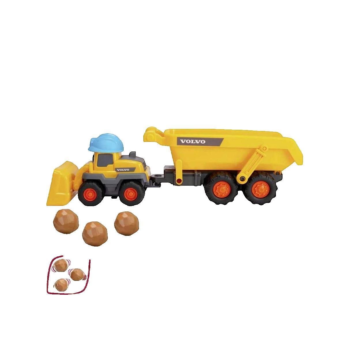 Dickie Jouet de construction Dickie Chargeuse sur pneus jaune