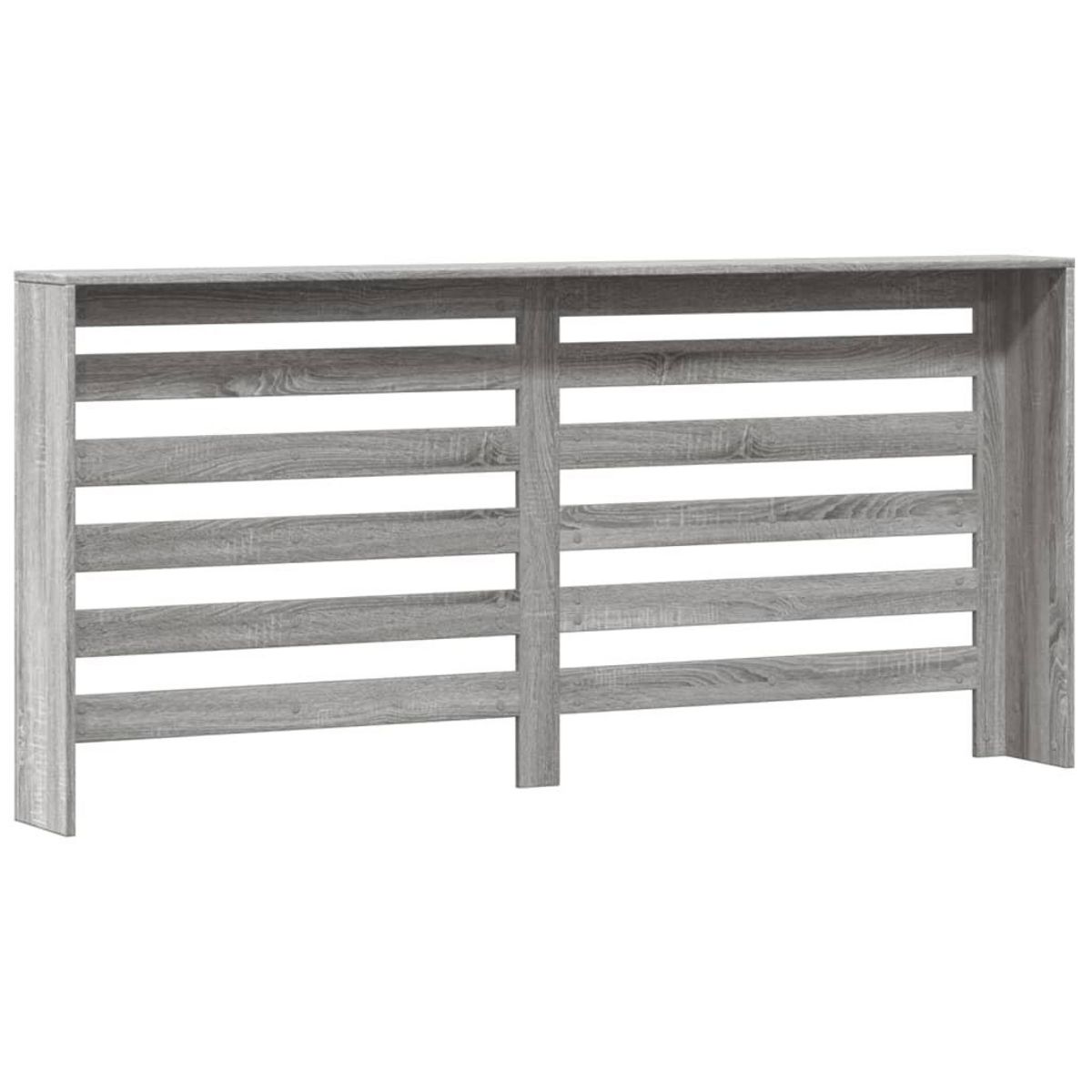 VIDAXL Cache-radiateur sonoma gris 175x20x82 cm bois d'ingenierie
