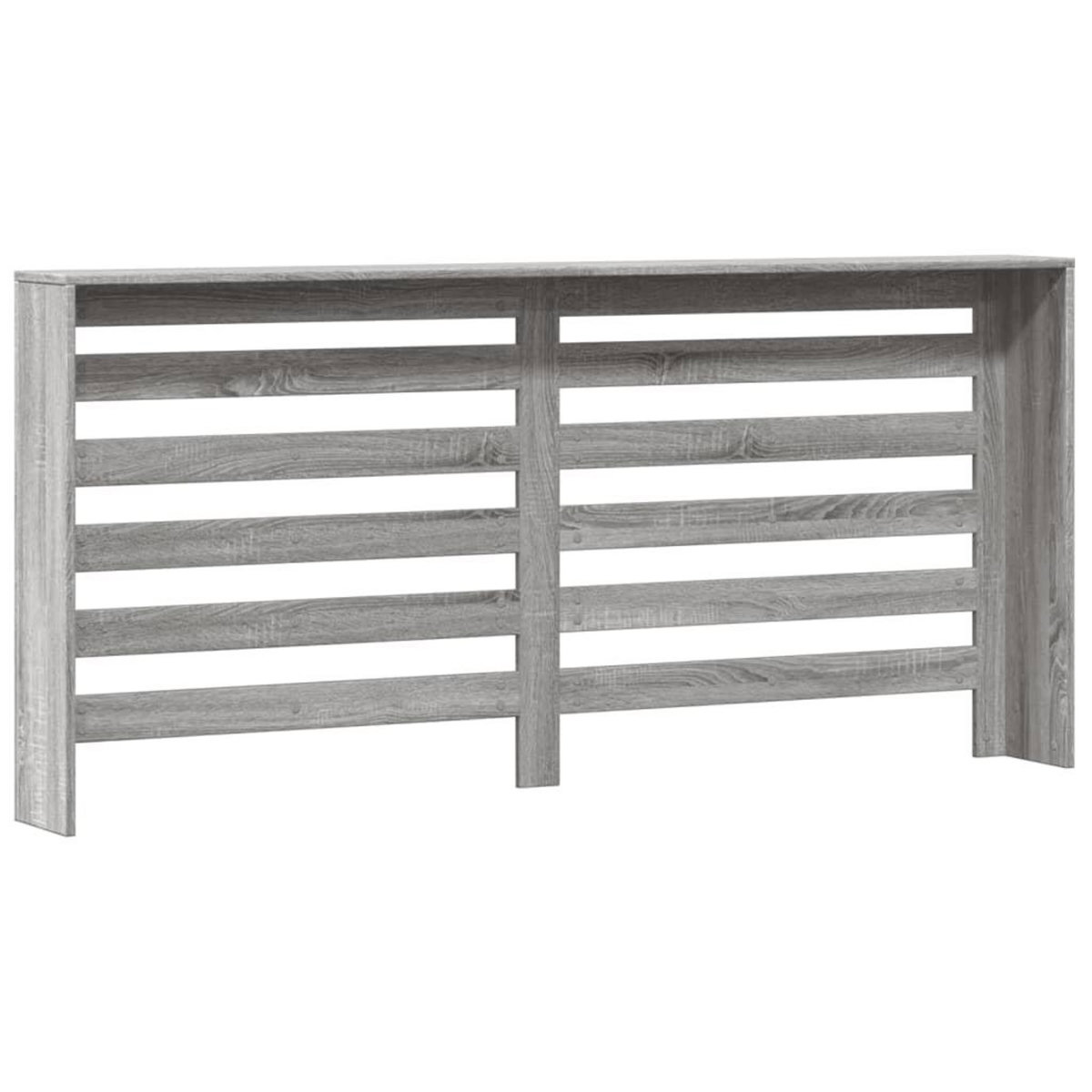 VIDAXL Cache-radiateur sonoma gris 175x20x82 cm bois d'ingenierie