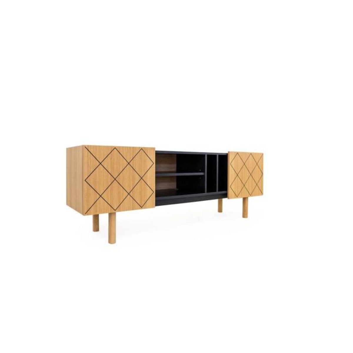 Paris Prix Meuble TV  Porto Ramalde  175cm Naturel