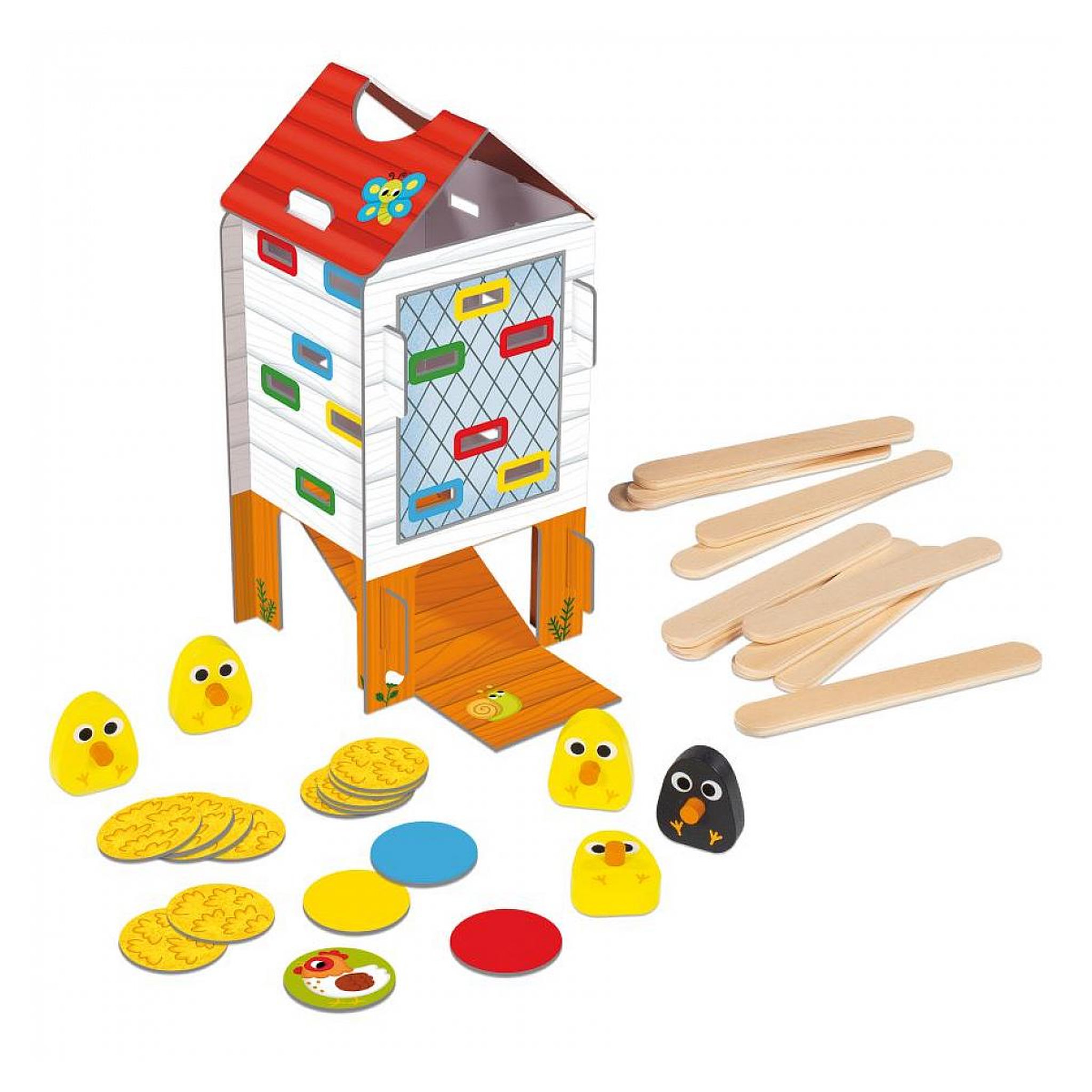 Voir la diapositive 3 : Goula Happy chicken  jeux de societe