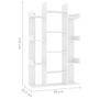 Voir la diapositive 6 : VIDAXL Bibliotheque Blanc 86x25,5x140 cm Bois d'ingenierie