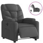 Voir la diapositive 2 : VIDAXL Fauteuil inclinable electrique Gris fonce Tissu