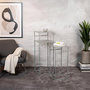 Voir la diapositive 4 : Paris Prix Lot de 2 Sellettes en Métal  Brise  85cm Gris