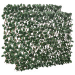 OUTSUNNY Lot de 2 haies artificielles feuilles de lierre - treillis extensible - brise-vue canisse végétale feuillage réaliste osier polyester