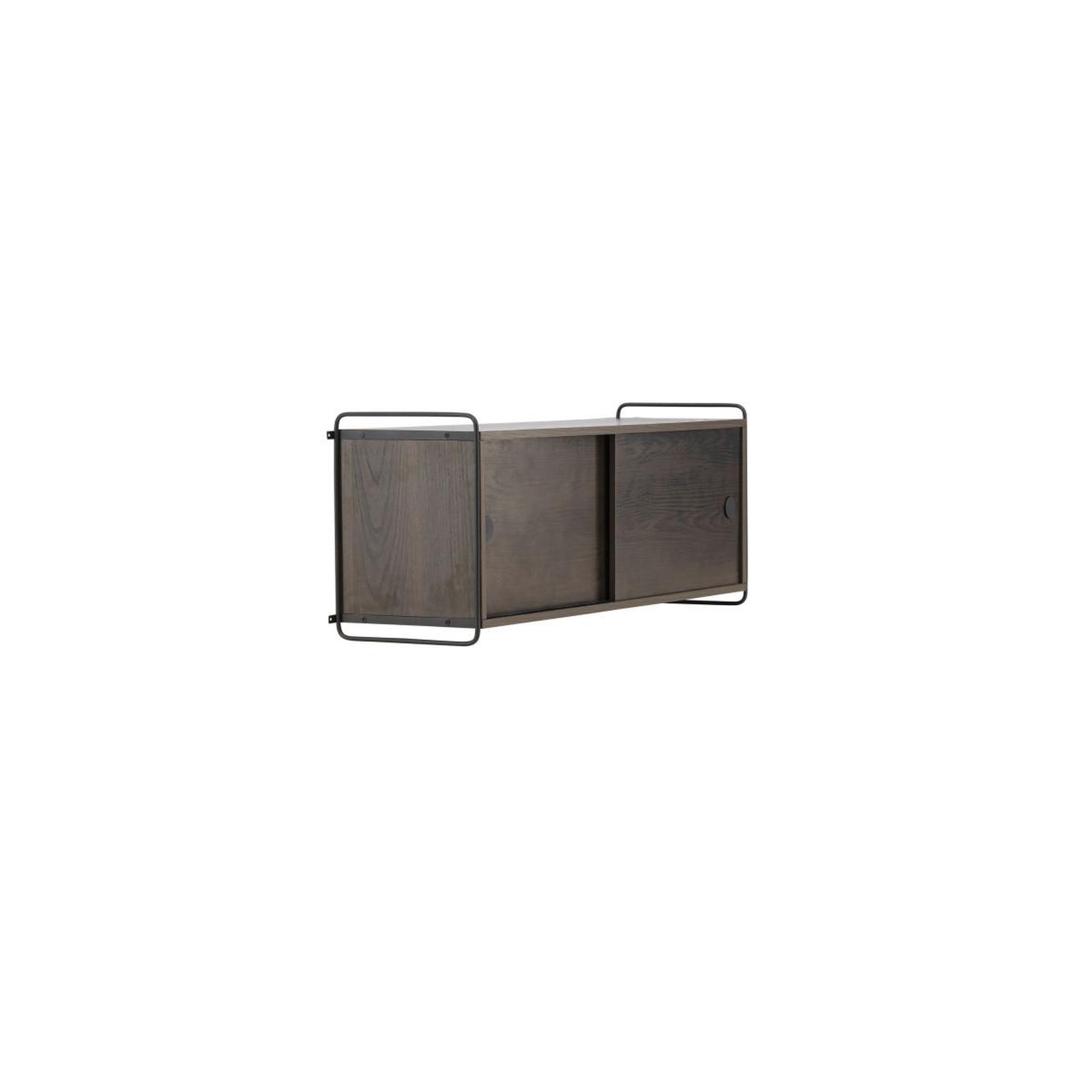 Voir la diapositive 3 : Paris Prix Étagère murale 2 portes  paris  122cm marron foncé