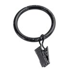 Paris Prix Lot de 10 Anneaux  Pince  12cm Noir & Argent